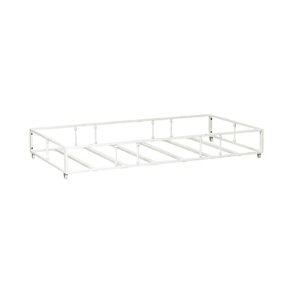 Vintage Series Twin Metal Trundle - Antique White in Distressed Metal