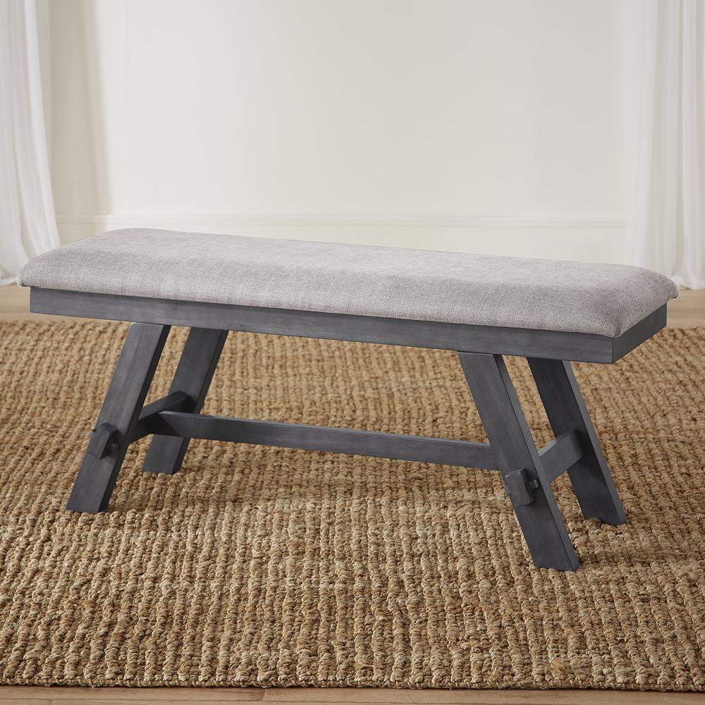 Lawson Bench (RTA) in Slate w/ Weathered Gray Top