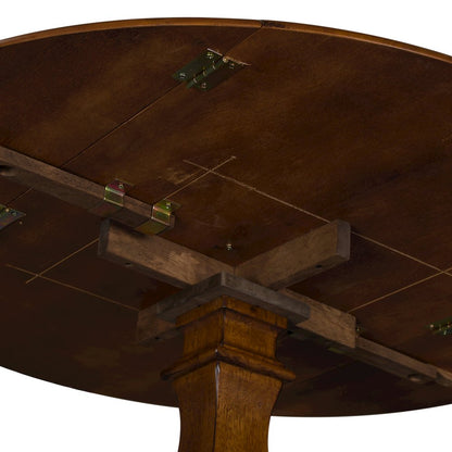 Creations Round Drop Leaf Table in Rubberwood Solids