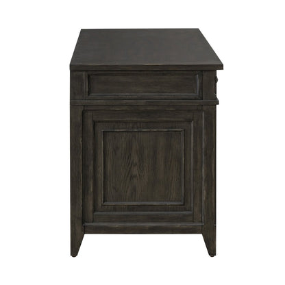 Executive Credenza in Rubberwood Solids w/ Split Heart White Oak Veneers