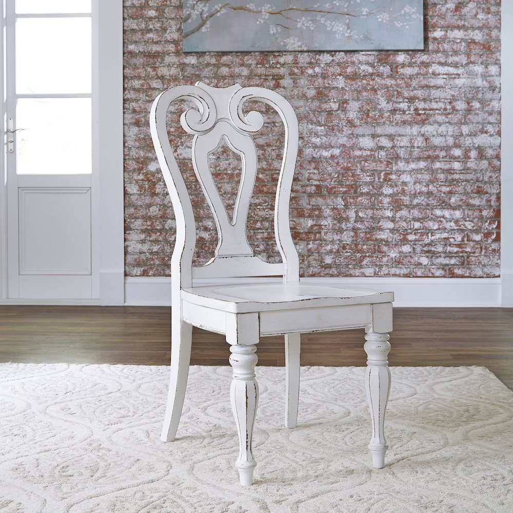 Opt 5 Piece Leg Table Set in Rubberwood Solids w/ White Oak & Birch Veneers