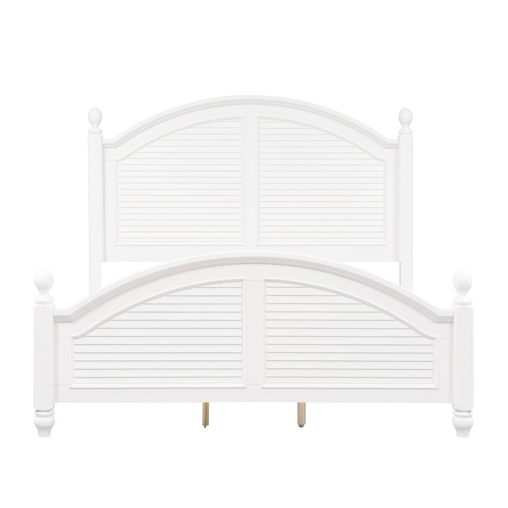 King Poster Bed, Dresser & Mirror in Poplar & Pine Solids with Wood Products