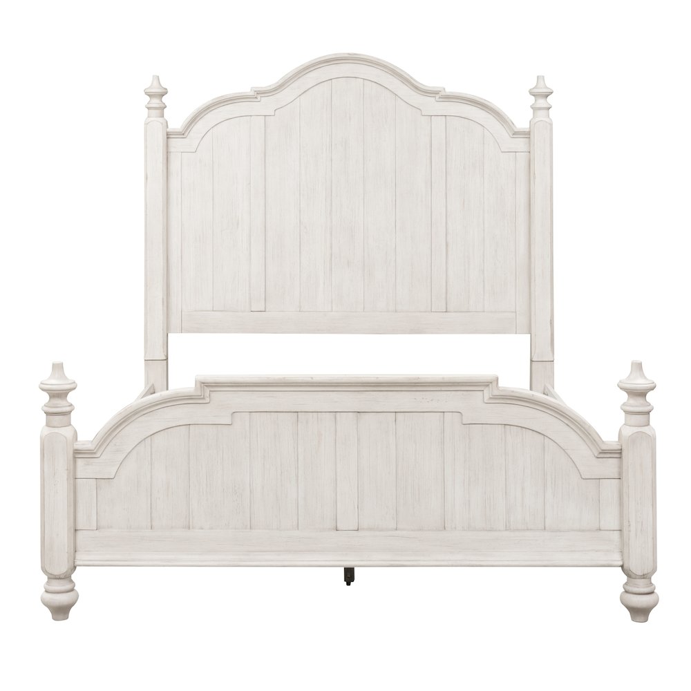 Farmhouse Reimagined King Poster Bed, Dresser & Mirror, Night Stand