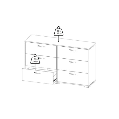 Sofia 3-Piece Bedroom Set, Jackson Hickory