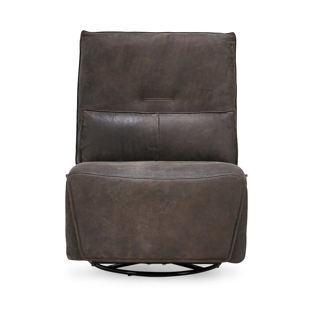 Paige Swivel Power Recliner Rustic Brown