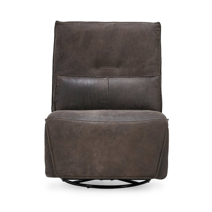Paige Swivel Power Recliner Rustic Brown