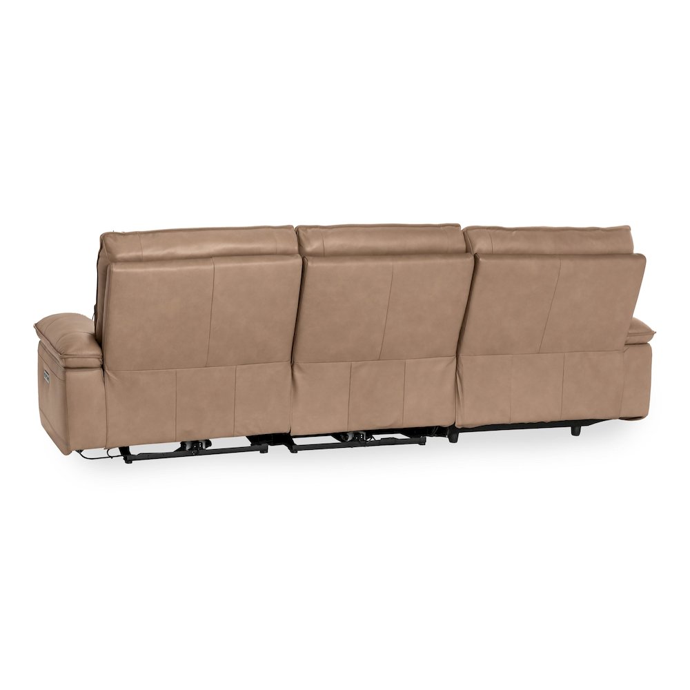 Branford Leather Power Recliner Sectional Sofa