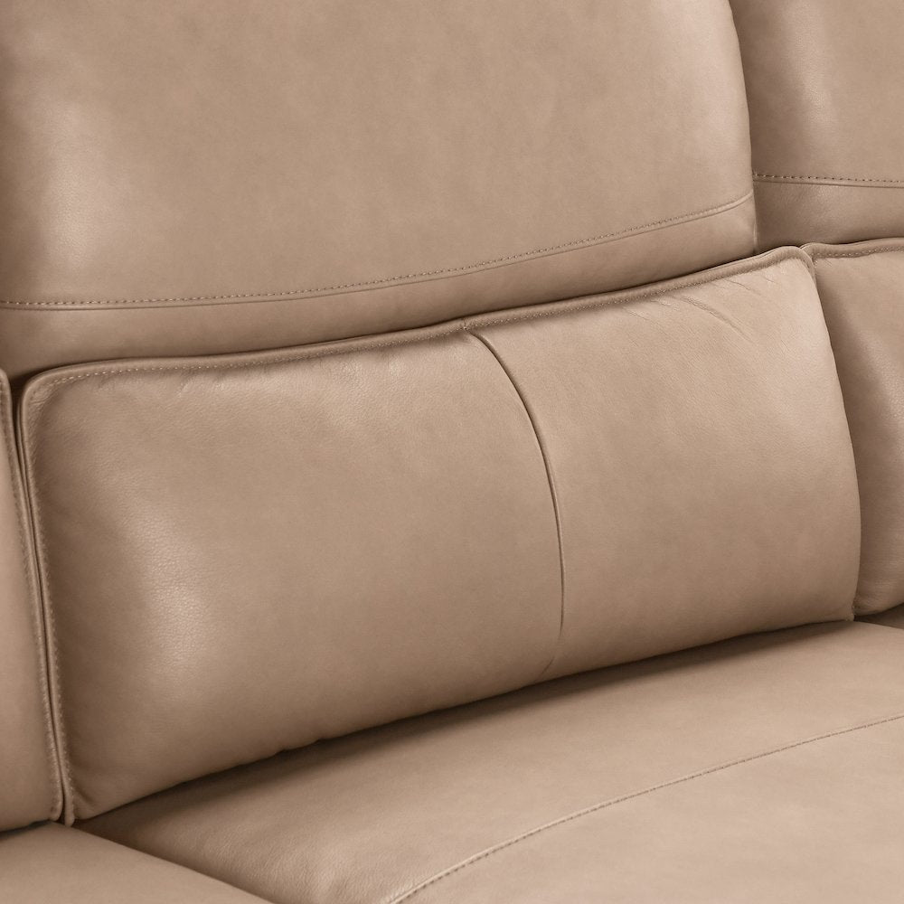 Branford Leather Power Recliner Sectional Sofa