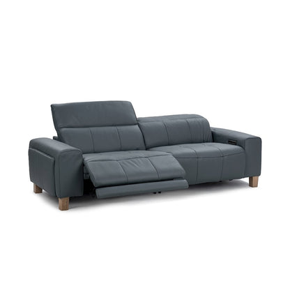 Alea Zero Gravity Power Recliner Upholstered Leather Sofa