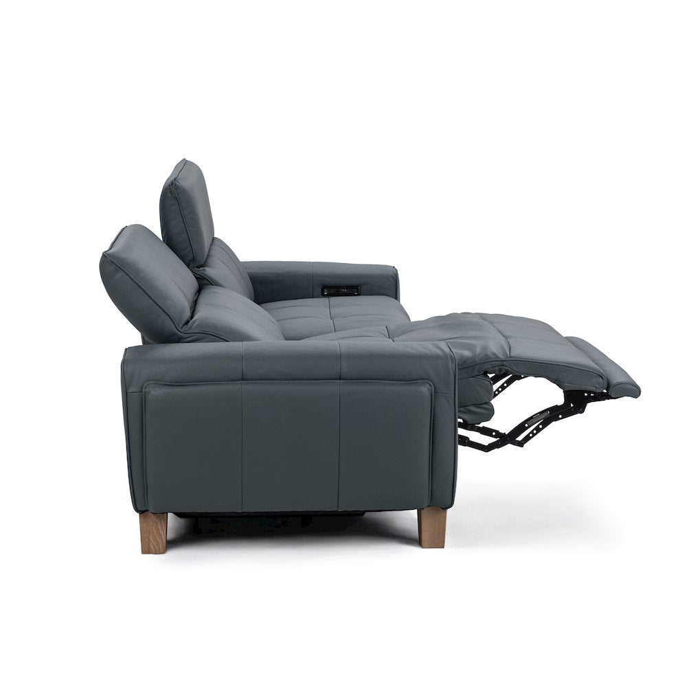 Alea Zero Gravity Power Recliner Upholstered Leather Sofa