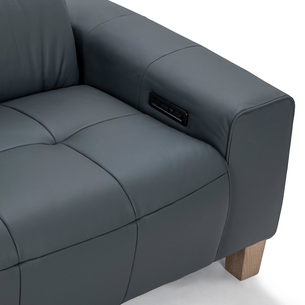 Alea Zero Gravity Power Recliner Upholstered Leather Sofa