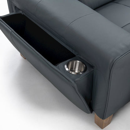 Alea Zero Gravity Power Recliner Upholstered Leather Sofa