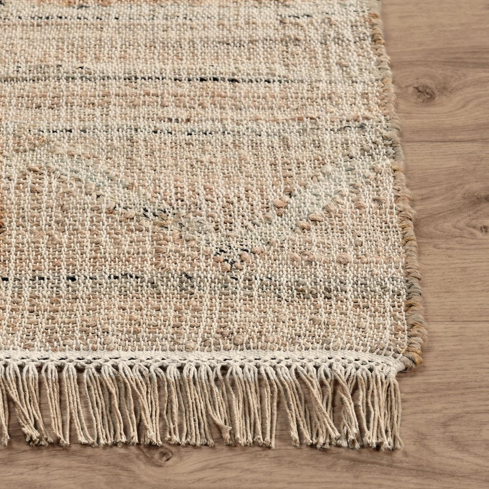 Megan Natural Jute Handwoven Area Rug  Natural 2.6x8