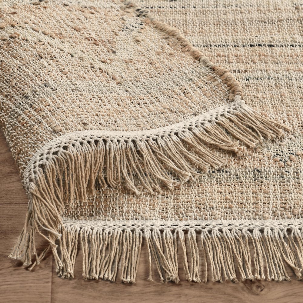 Megan Natural Jute Handwoven Area Rug  Natural 2.6x8