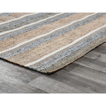Elodie Natural Blue Multi Handwoven Area Rug, by Kosas Home