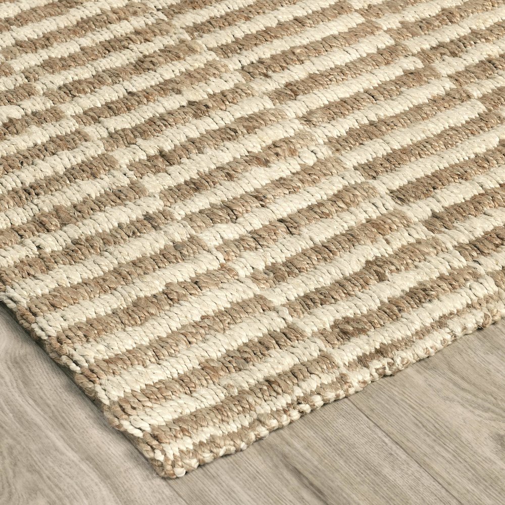 Monterey 5'x8' Jute Handwoven Sustainable Ivory Accent Area Rug
