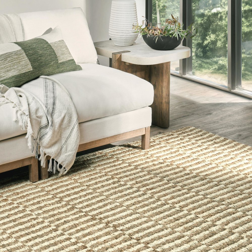 Monterey 5'x8' Jute Handwoven Sustainable Ivory Accent Area Rug