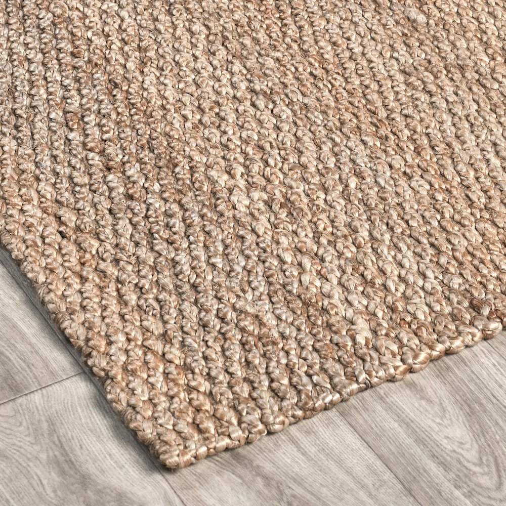 Santa Cruz 5'x8' Jute Handwoven Sustainable Beige Accent Area Rug