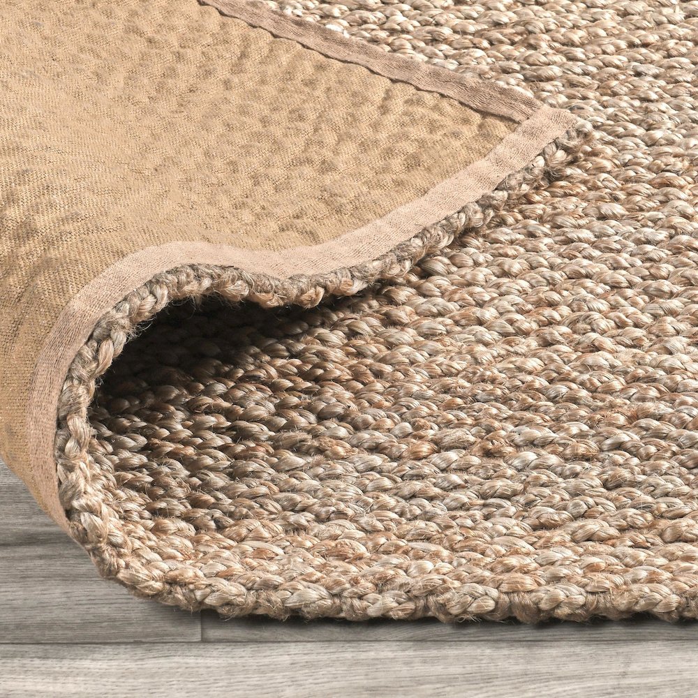 Santa Cruz 5'x8' Jute Handwoven Sustainable Beige Accent Area Rug