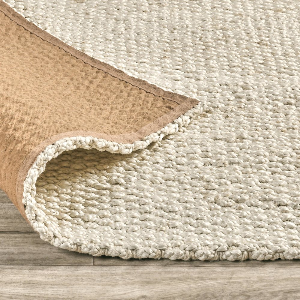 Santa Cruz 9'x12' Jute Handwoven Sustainable Ivory Accent Area Rug