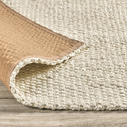 Santa Cruz 9'x12' Jute Handwoven Sustainable Ivory Accent Area Rug