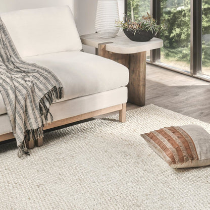 Santa Cruz 9'x12' Jute Handwoven Sustainable Ivory Accent Area Rug