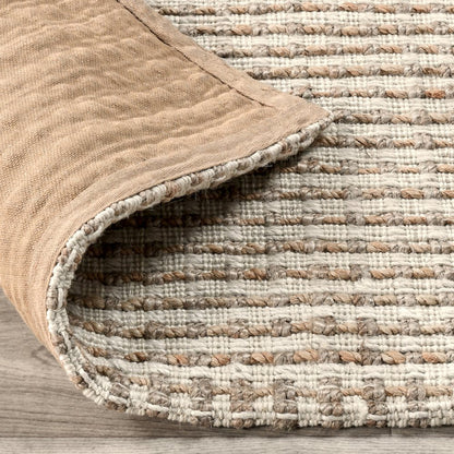 Huntington 5'x8' Handwoven Jute Sustainable Ivory Accent Area Rug