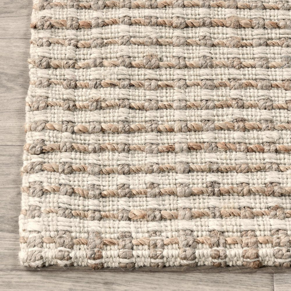 Huntington 9'x12' Handwoven Jute Sustainable Ivory Accent Area Rug