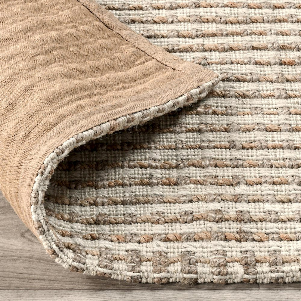Huntington 9'x12' Handwoven Jute Sustainable Ivory Accent Area Rug