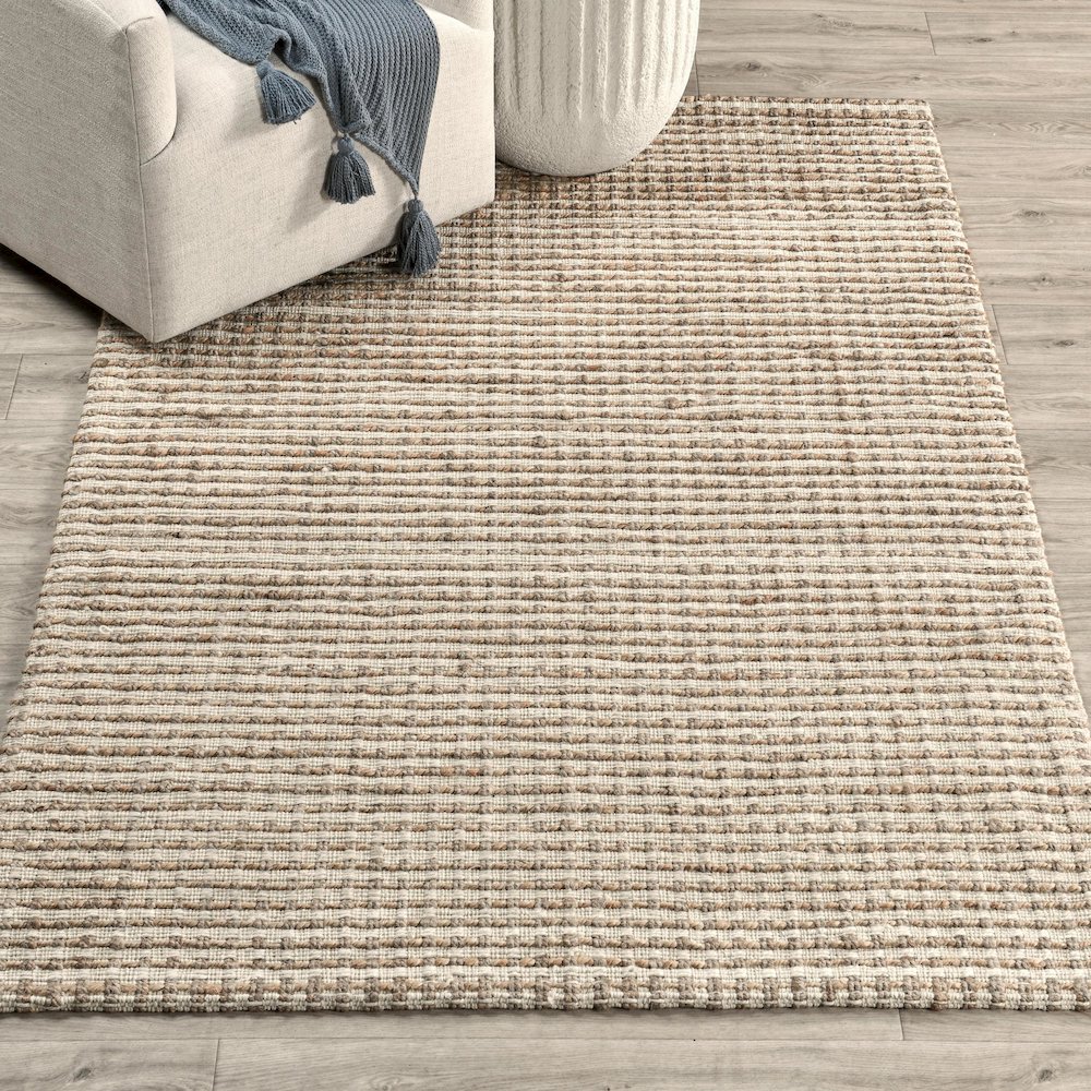 Huntington 9'x12' Handwoven Jute Sustainable Ivory Accent Area Rug