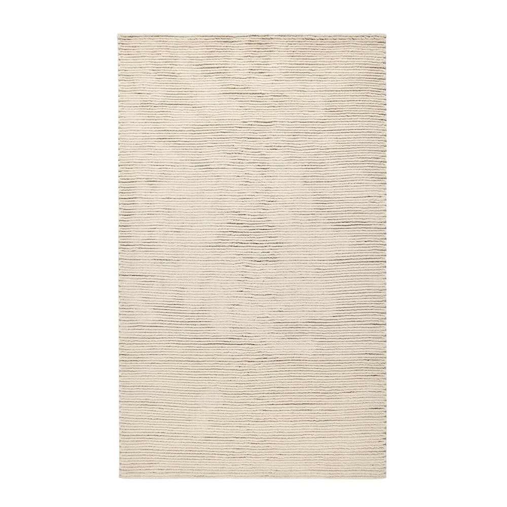 Dawson 5'x8' Wool Blend Fabric Handwoven  Beige Accent Area Rug
