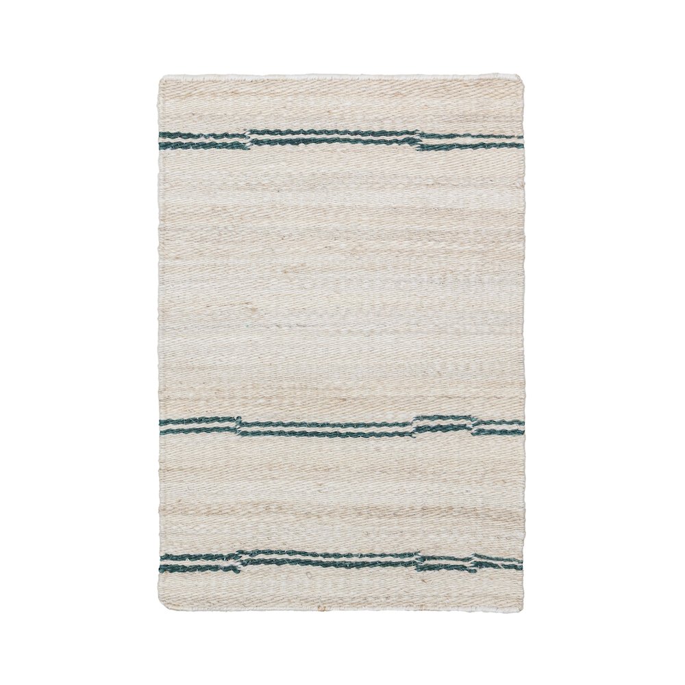 Sunderland Jute Stripe Ivory/Dark Blue 2x3
