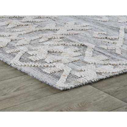 Hoeft 9x12 Indoor Outdoor Handwoven Gray Multi Area Rug by Kosas Home