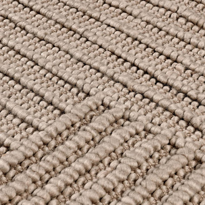 Clayton 5'x8' Recycled Fabric Handwoven Sustainable Beige Accent Area Rug