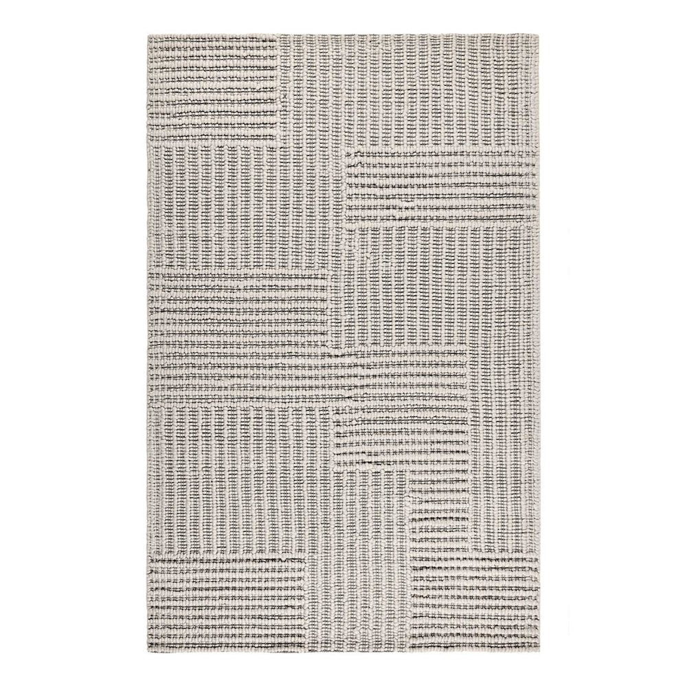 Clayton 9'x12' Recycled Fabric Handwoven Sustainable Gray Accent Area Rug