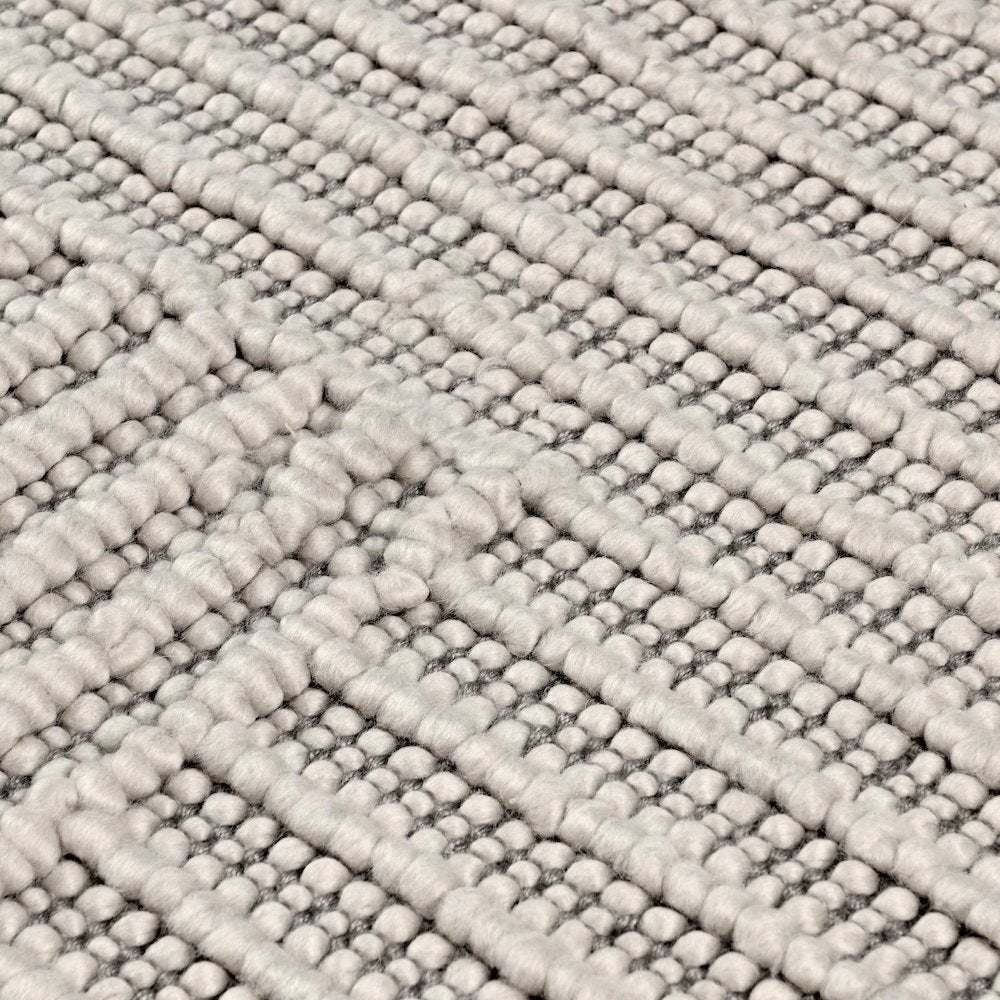 Clayton 9'x12' Recycled Fabric Handwoven Sustainable Gray Accent Area Rug