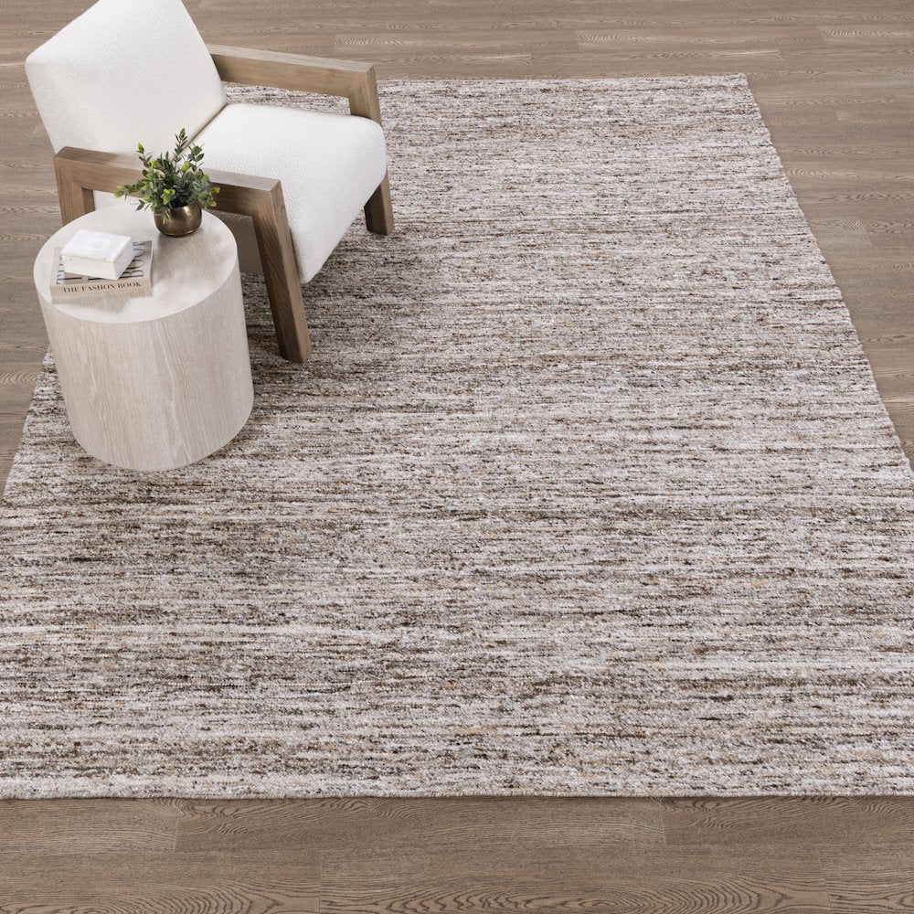 Havasu 9x12 Handwoven Performance Brown Fabric Area Accent Rug