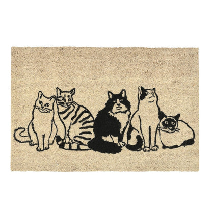 Good Dog 24"x36" Doormat Choir Front and PVC Backing Black and Sand