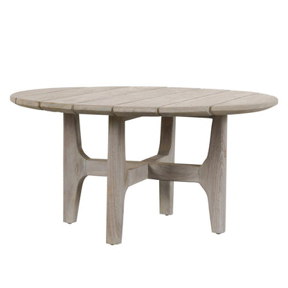 Dawn 31.5" Outdoor Round Coffee Table Gray