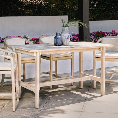 Dawn 67" Outdoor Counter Table Gray