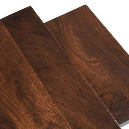 Lynda Set of 2 Mango Wood Nesting Tables in Dark Brown