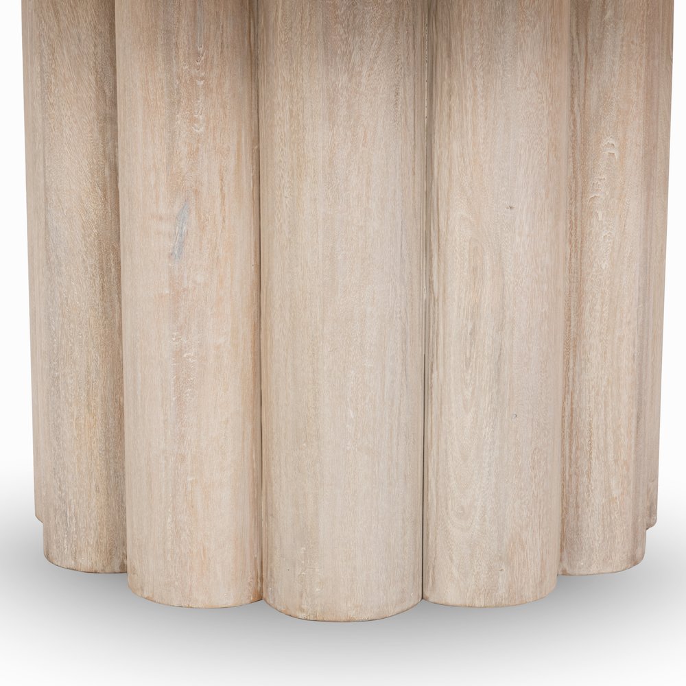 Beau 60" Mango Wood Round Dining Table