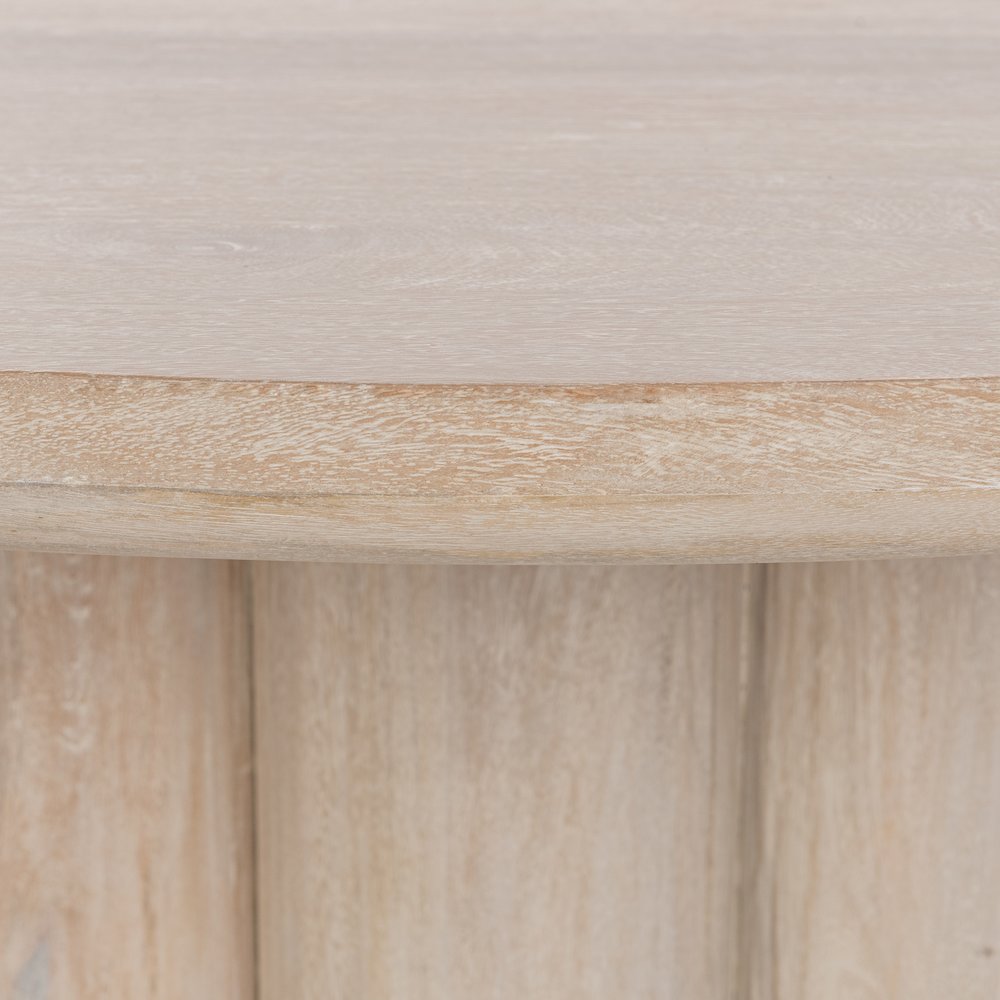 Beau 60" Mango Wood Round Dining Table