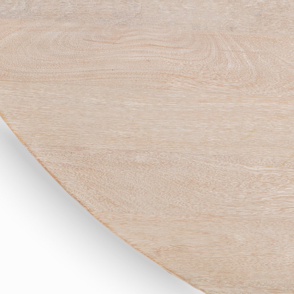 Beau 60" Mango Wood Round Dining Table