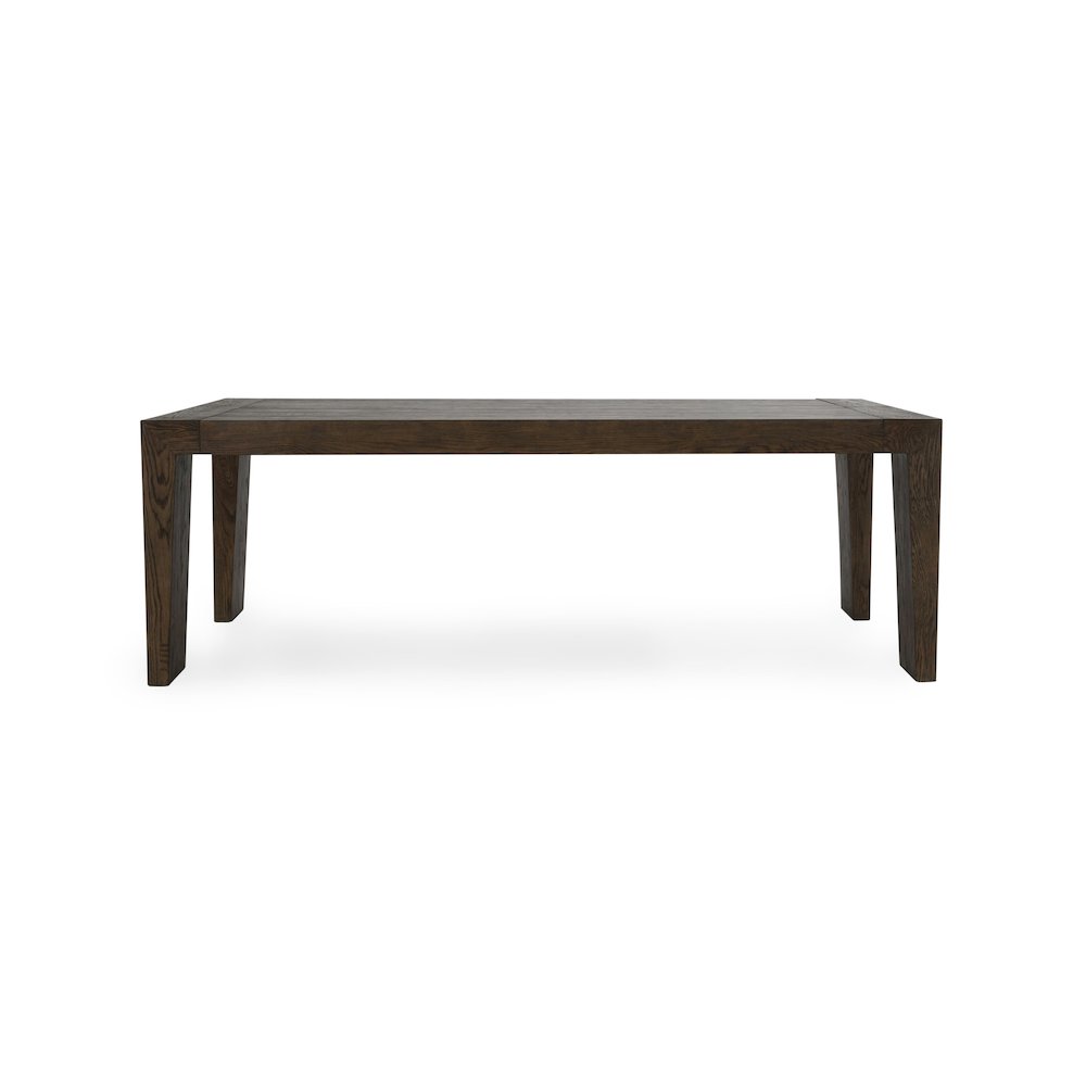 Troy 89" Reclaimed Oak Wood Transitional Dining Table in Brown