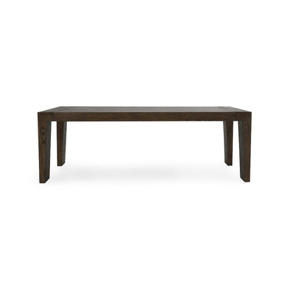 Troy 89" Reclaimed Oak Wood Transitional Dining Table in Brown