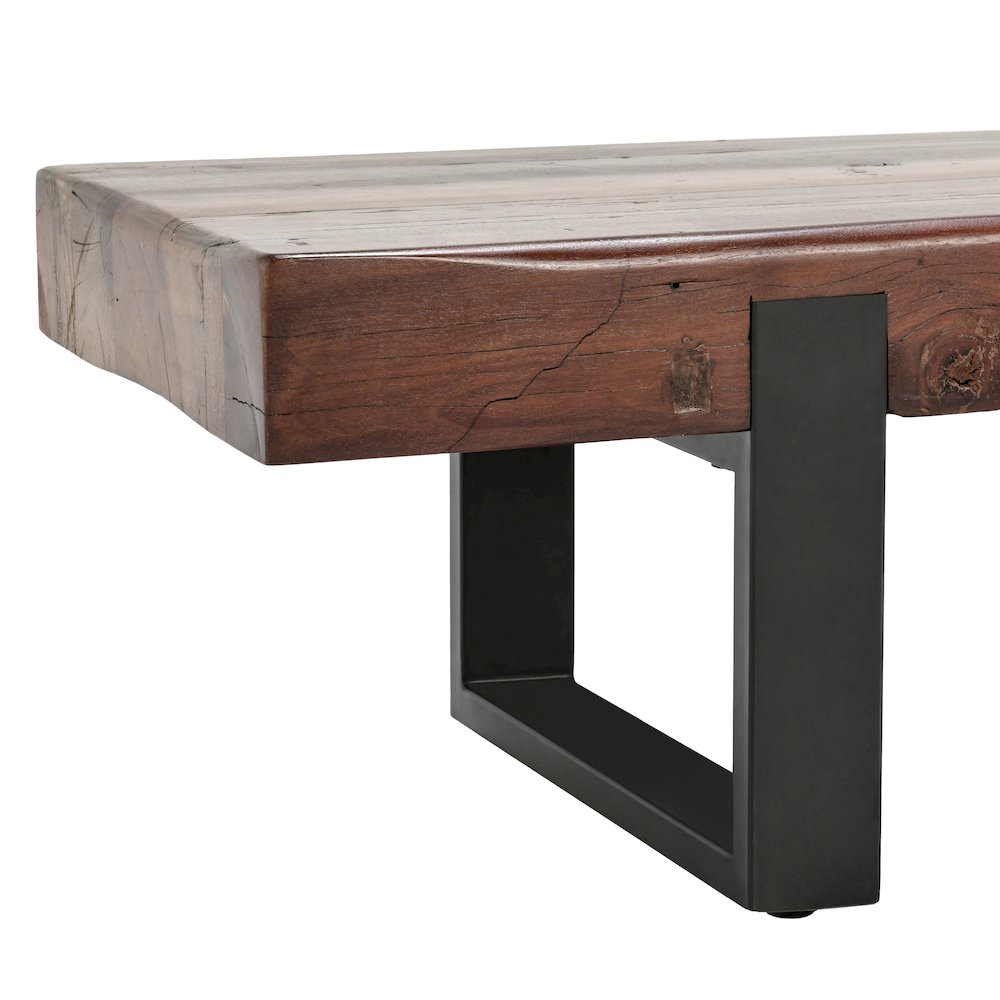 Duarte 74" Accent Bench Rustic Brown