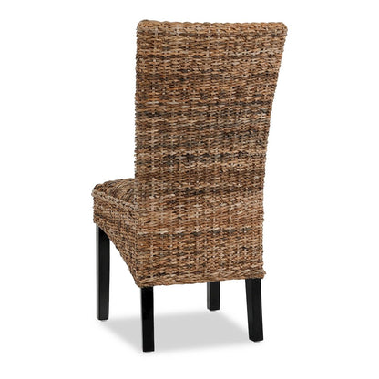 Windsor Chair Transitional Rattan Brown Dining Chairs Set of 2 by Kosas Home