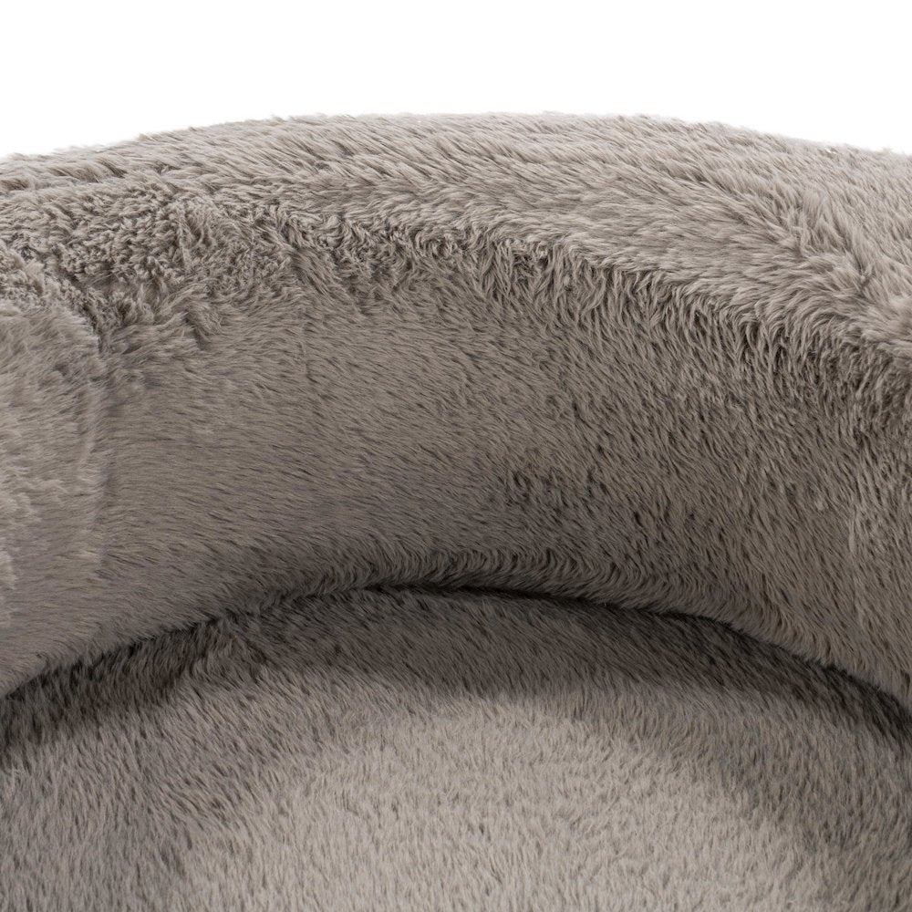 Teddy Plush Fabric Cushioned Accent Chair