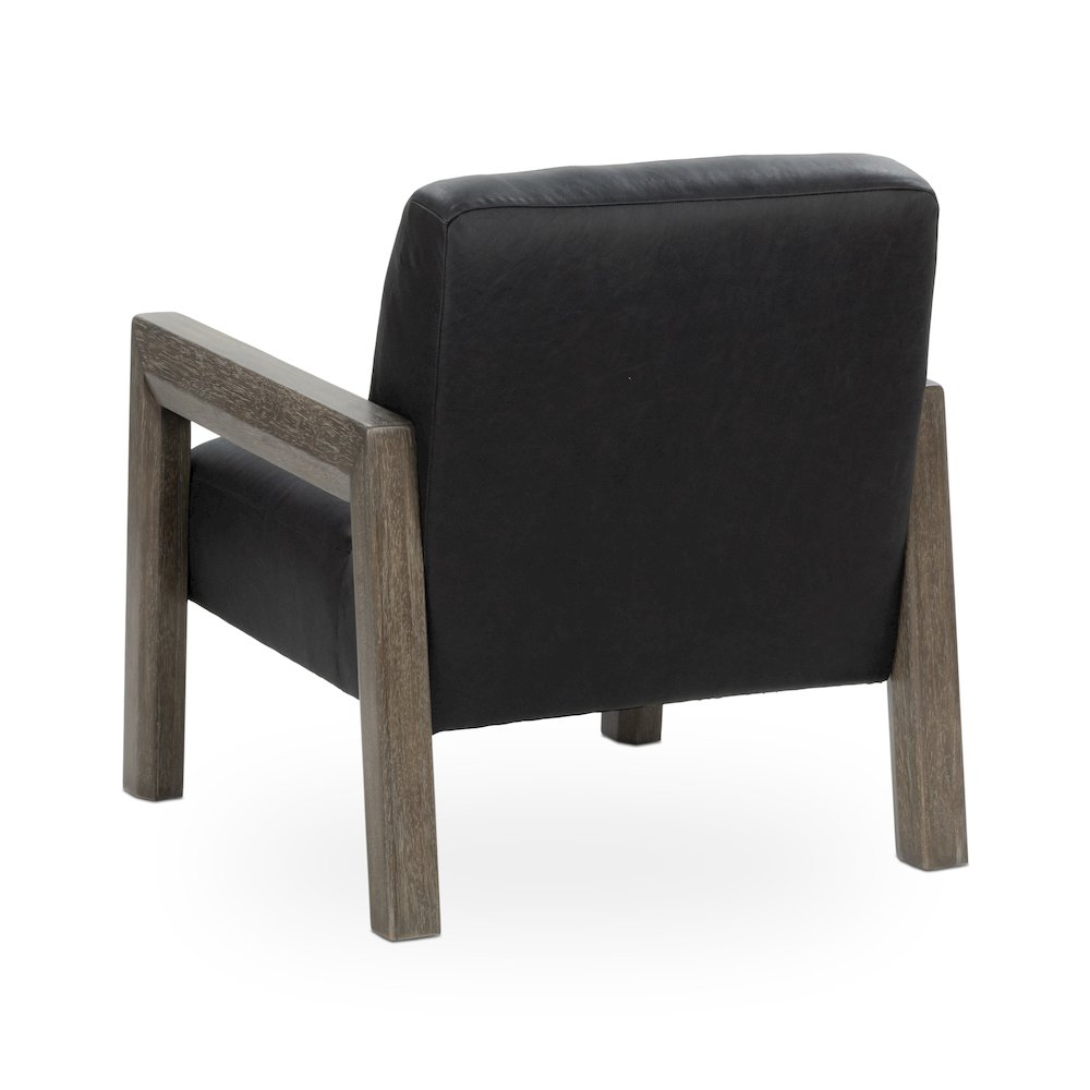 Aliza Top-Grain Leather Accent Chair